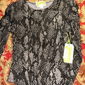 Yummy Snake Print Bodysuit NWT
